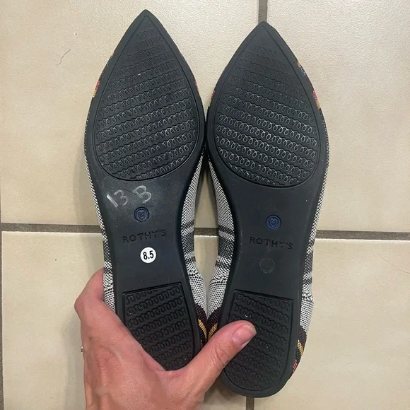 Rothy's The Point Inverse Stripe Flats - Picture 4 of 7